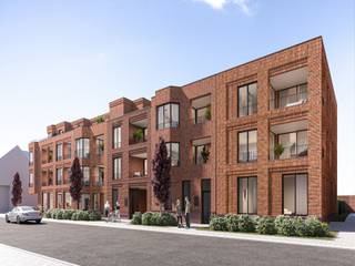 Nieuwbouwproject Residentie 'Diamant' te Herenthout.De Alvo-supermarkt, beter gekend als De Poelmans, wordt getransformeerd tot een nieuw project van...