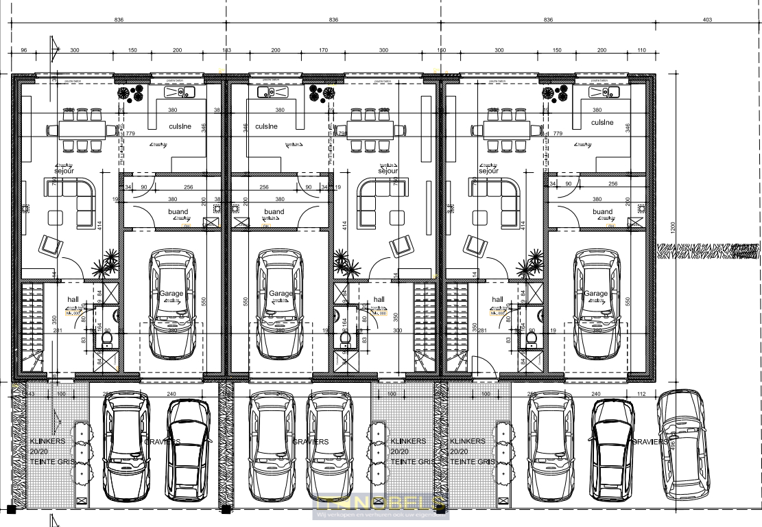Te koop, projectgrond met vergunde plannen voor 3 woningen te Ghoy - foto 3