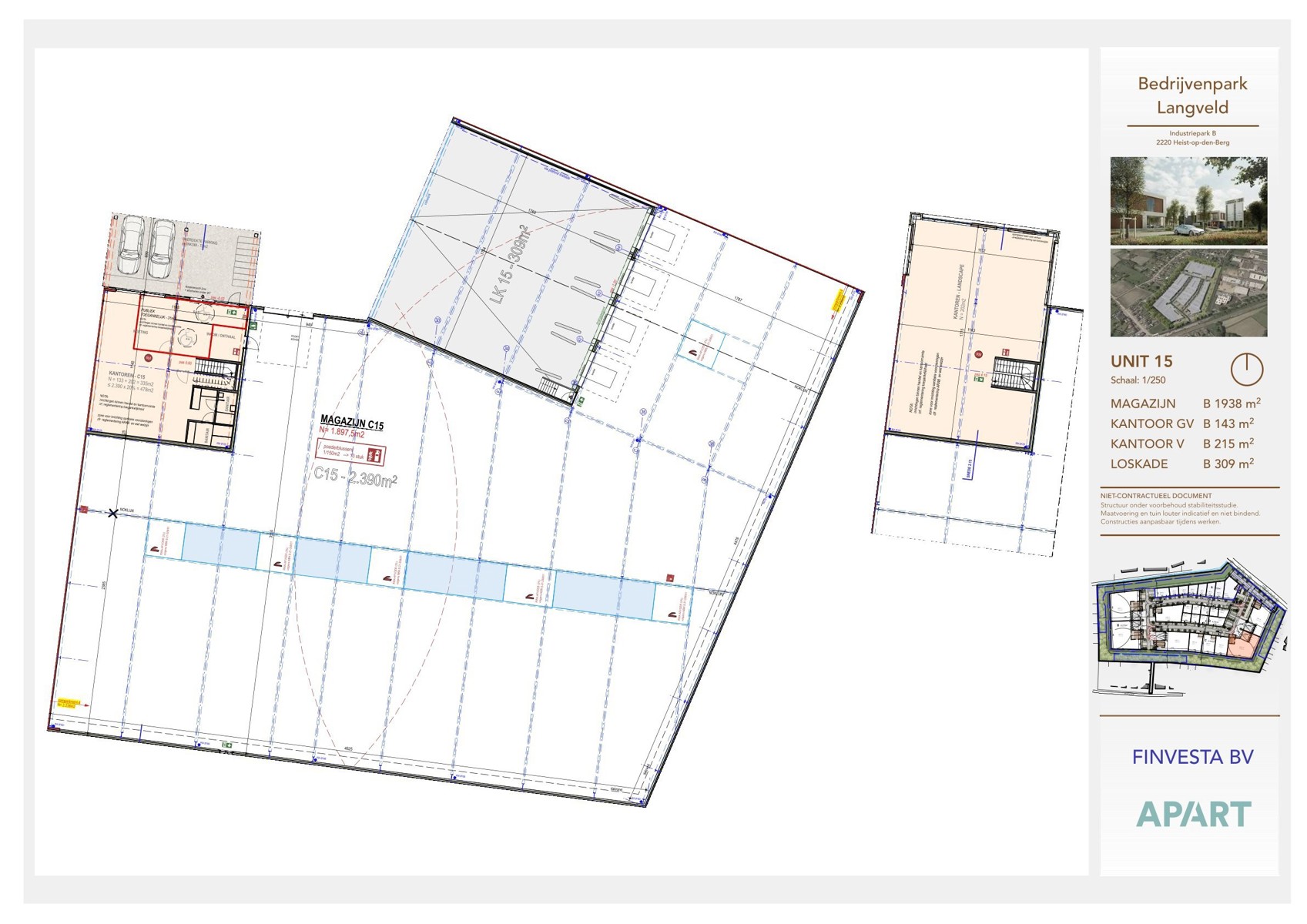 Gebouw voor gemengd gebruik van 1938m² (kantoor & magazijn) - foto 2