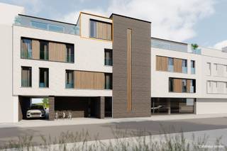 Dit instapklare nieuwbouwappartement op de derde verdieping van Brugstraat 67/3.01 in Heusden-Zolder combineert moderne architectuur met energiezuinig wonen. Met een bruto bewoonbare oppervlakte van 108,18 m² en een royaal terras van 25,89 m² biedt deze woning een ruimtelijk gevoel en optimaal comfort. De afwerking is van hoge kwaliteit en voldoet aan de hedendaagse normen op het gebied van duurzaamheid en energie-efficiëntie.<br /><br />Het appartement maakt deel uit van een kleinschalig en stijlvol nieuwbouwproject met slechts acht appartementen en één handelspand. De architectuur is strak en modern, met oog voor lichtinval en een slimme indeling. Een lift brengt je moeiteloos naar de derde verdieping, waar slechts twee exclusieve penthouses zijn ondergebracht.<br /><br />De leefruimte en keuken beslaan samen 42,48 m² en zijn ontworpen met openheid en functionaliteit in gedachten. Grote raampartijen zorgen voor een natuurlijke lichtinval en een directe verbinding met het terras. De keuken is volledig te personaliseren, zodat deze perfect aansluit bij jouw smaak en levensstijl.<br /><br />Dit appartement beschikt over twee slaapkamers van respectievelijk 13,67 m² en 10,19 m². Beide kamers bieden voldoende ruimte voor een comfortabel bed en opbergruimte. De hoofdslaapkamer grenst aan de badkamer, wat zorgt voor extra gebruiksgemak.<br /><br />De badkamer is modern ingericht en uitgerust met een inloopdouche, een stijlvolle wastafel en kwalitatieve materialen. Een apart toilet en een handige berging van 6,74 m² maken het geheel compleet.<br /><br />Het terras is een absolute troef en biedt met zijn noordwestelijke en zuidwestelijke oriëntatie de ideale plek om in de namiddag- en avondzon te genieten van een rustige buitenomgeving. Dankzij de ruime opzet kan je hier zowel een eethoek als een loungegedeelte creëren.<br /><br />Dit energiezuinige project heeft een E-peil van 30, dat verlaagd kan worden naar E20 bij installatie van zonnepanelen. Vloerverwarming in het hele appartement zorgt voor een aangename en efficiënte warmteverdeling.<br /><br />Een bovengrondse parkeerplaats en een kelderberging zijn optioneel bij aan te kopen. Daarnaast is er een gemeenschappelijke fietsenstalling voorzien voor extra gemak.<br /><br />De ligging is uitstekend: winkels, horeca en supermarkten bevinden zich op wandelafstand, terwijl het openbaar vervoer praktisch voor de deur stopt. Met scholen op slechts 353 meter en de snelweg op 1,83 km ben je verzekerd van een vlotte verbinding.<br /><br />Belangrijk om te weten is bovendien dat de grondwaarde hier vastgelegd werd op 75.000€. Op deze som betaal je dus slechts 12% registratierechten. Op de constructiewaarde van 274.842€ is er 21% btw verschuldigd (BTW-tarief van 6% (onder voorwaarden)). Dit instapklare penthouse biedt een unieke kans om te wonen in een stijlvol en duurzaam nieuwbouwproject. Interesse? Neem contact op voor een persoonlijke rondleiding en ontdek zelf de troeven van dit appartement. Voor meer informatie, bel 011 255 155.