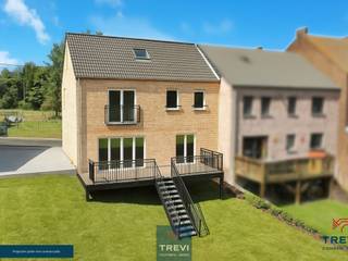 Clabecq, dans une petite rue résidentielle calme, grande maison neuve clé sur porte basse énergie disponible à l'acte ! Maison 3 façades avec...