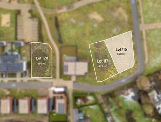 Deze bouwgrond (lot 116)  van 528 m² met ideale zuidwestelijke oriëntatie om te genieten van een gezellige middag- en avondzon in de tuin is...