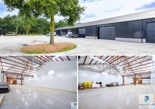 LAATSTE UNIT! - Grote Loodsen te huur in het Fort Beernem - 1 unit van 300 m2 - De kleinste oppervlakte om af te nemen in 1 stuk is 300 m2. Deze...