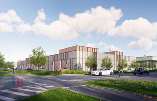 Nieuwbouw KMO-unit van 178 m² met 65 m² mezzanine/kantoor en 3 privatieve parkeerplaatsen te koop, de unit maakt deel uit van...