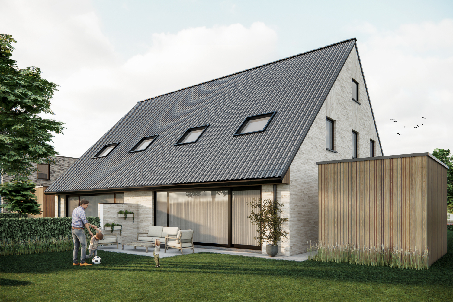 Energie-Efficiënte gezinswoningen in een groene omgeving met 4 slaapkamers en garage - foto 5