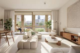 Dit éénslaapkamerappartement van 88,5 m² is gelegen op het eerste verdiep en de indeling is als volgt: een inkomhal met plaats voor een vestiairekast, een lichtrijke woonkamer met open keuken, een praktische berging, een afzonderlijk toilet, één slaapkamer en een badkamer voorzien van een inloopdouche en dubbele wastafel. Het terras heeft een oppervlakte van 12.30 m² en is oostelijk georiënteerd. <br /><br />Dit appartement bevindt zich in Stadshove,  een nieuwe en hedendaagse woonplek gelegen pal in de kern van de Stad Deinze. Gelegen te midden de Markt van Deinze, combineert Stadshove haar zeer centrale ligging met een hoogwaardige, tijdloze architectuur met alle hedendaagse wooncomfort. Het is de ideale keuze voor wie comfortabel, energiezuinig en standingvol wil wonen vlakbij alle voorzieningen. De appartementen binnen Stadshove zijn ontworpen met zeer veel aandacht voor uiteenlopende woonwensen. Sommige bieden een prachtig uitzicht op de levendige Markt, terwijl andere zich richten op de rust van de binnentuin en het karaktervolle oude Stadhuis. <br /><br />Met zijn combinatie van een hedendaagse architectuur, hoogwaardige afwerking, zorgvuldig uitgedachte indelingen, future-proof technieken en een absolute topligging is Stadshove een nieuwbouwproject voor de bevoorrechte koper. Het belooft niet alleen een aangename woonplek te zijn, maar ook een nieuwe blikvanger op de Markt van Deinze.