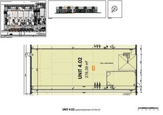 <strong>ALGEMEEN</strong><br /><br />Nieuwbouw KMO-unit te koop in Dentergem<br />Beschikbare unit 4.02 heeft een oppervlakte van 276,39 m².<br />Strategisch gelegen tussen Tielt-Deinze-Waregem. <br />De unit beschikt over een sectionaal poort<br />Naast productie en opslag, zijn commerciële activiteiten ook toegelaten.<br />3 parkeerplaatsen<br /><br /><strong>FINANCIEEL</strong><br />Totaalprijs (excl. registratierechten, BTW, kosten)