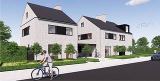 Landelijk wonen met moderne allure in Ertvelde! Aan de rand van het Meetjesland biedt dit nieuwbouwproject twee halfopen gezinswoningen. Eigentijdse architectuur, een praktische indeling en energiezuinige technieken maken dit de ideale thuis in een landelijke omgeving.<br />Beide woningen omvatten op het gelijkvloers een inkomhal, een lichtrijke leefruimte met open keuken en een apart toilet.<br />Lot 1 heeft een inpandige garage met wasplaats en berging, die leidt naar de open keuken en ruime leefruimte; boven zijn er 3 slaapkamers, een badkamer met douche en bad, een apart toilet en een linnenkamer.<br />Lot 2 biedt een carport, met boven 3 slaapkamers, 2 badkamers (1 met enkel douche, 1 met bad en douche), en een apart toilet.<br />Beide woningen hebben een zolder, bereikbaar via een vaste trap, die kan dienen als polyvalente ruimte of opslag.<br />Omgeven door groen en vlot bereikbaar naar Gent en Antwerpen, combineer je hier rust met comfort.<br />Neem vandaag nog contact op voor meer info of een bezoek ter plaatse!