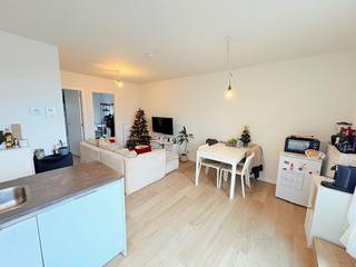 !!!  Gelieve een mail te sturen naar INFO@BRVASTGOED.BE met vermelding van Naam, GSM nummer en adres van het te bezoeken pand!!!  Beschikbaar vanaf 15/2/2026.  Recent en energiezuinig dakappartement, ideaal voor starters, met 1 slaapkamer en een bureel/dressing. De lichte leefruimte met open keuken is volledig uitgerust met vaatwasser, combi-oven, ijskast, spoelbak en aansluiting voor wasmachine, zodat je meteen comfortabel kunt wonen. Het appartement heeft een gunstig EPC-rapport, wat lagere energiekosten garandeert.<br />De eyecatcher van dit appartement is het ruime zonneterras, perfect om te genieten van het mooie vergezicht, zonnebaden of gezellig buiten te eten. Daarnaast is er een badkamer met douche en toilet, een ondergrondse berging en fietsenstalling.<br />De ligging is uitstekend: vlakbij Park Spoor Noord, winkels, grootwarenhuizen en openbaar vervoer, waardoor alles wat je nodig hebt binnen handbereik is.<br />Een knus en modern appartement met veel licht, buitenruimte, praktische indeling en energiezuinig comfort – perfect voor wie net start op de woonmarkt!  Kosten gemene delen €50 per maand.  Afzonderlijke meters voor de nutsvoorzieningen (water, gas en elektriciteit).