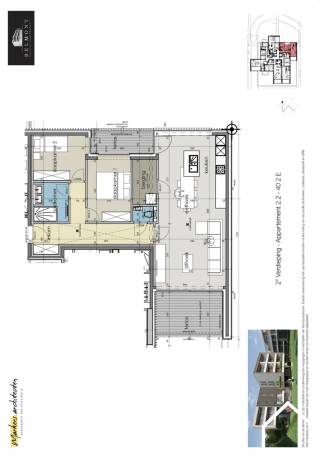 Het appartement is gelegen op de tweede verdieping en werd op plan ingedeeld als volgt: Inkomhal met apart toilet en ruimte voor vestiaire,...