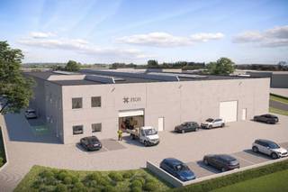 Entrepôt à louer juste à côté de l'autoroute E40 à Erembodegem. La propriété dispose d'un espace de stockage de 536 m² avec porte...