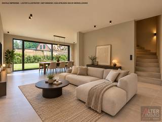 <strong>Moderne halfopen nieuwbouwwoning van circa 170 m² gelegen op een perceel van 4a 08ca.:</strong><br /><br />Deze woning maakt deel uit van een kleinschalig project van 2 woningen en wordt in deze advertentie volledig afgewerkt aangeboden.<br />Bij de volledige afwerking wordt de woning instapklaar opgeleverd, zodat u zonder grote zorgen kunt verhuizen naar uw nieuwe thuis.<br />De eigentijdse architectuur, grote raampartijen en praktische indeling zorgen voor een aangename en lichtrijke ervaring.<br />Dankzij de ligging aan de Kampstraat geniet u van een rustige woonomgeving, gecombineerd met een vlotte bereikbaarheid van het centrum van Genk en de omliggende gemeenten.<br /><br />Op het gelijkvloers beschikt de woning over een inkomhal met vestiaire, afzonderlijk toilet, berging, keuken, hobbyruimte (bureau) en een ruime leefruimte.<br />Vanuit de leefruimte is er rechtstreeks toegang tot het terras en de tuin.<br /><br />De verdieping omvat 3 slaapkamers, waarvan de master bedroom beschikt over een aansluitende dressing.<br />Verder zijn er een badkamer, afzonderlijk toilet en tweede berging voorzien.<br /><br />Optioneel kan de woning, tegen meerprijs, worden uitgerust met airconditioning, bestaande uit 5 binnenunits.<br /><br /><strong>Deze woning wordt eveneens aangeboden in casco+ staat, aan een gereduceerde prijs.<br />Bezoek onze website voor meer informatie of contacteer ons vrijblijvend op 011 53 35 53.</strong><br /><br /><strong>Extra troeven:</strong><br />+ Nieuwbouw HOB<br />+ Volledig afgewerkt en instapklaar of keuze voor casco+ en mogelijkheid tot persoonlijke afwerking<br />+ Lichtrijke leefruimtes dankzij de vele raampartijen<br />+ Energiezuinig wonen<br />+ Rustige, residentiële ligging<br /><br /><em>De getoonde digitale impressiebeelden zijn illustratief en niet bindend. </em>