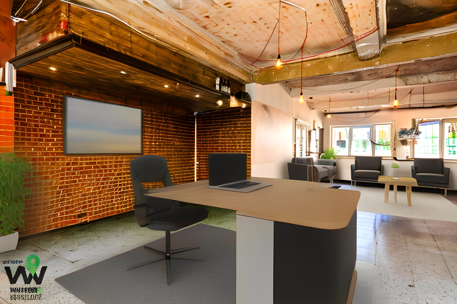 Kantoorruimte met tuin - foto 3