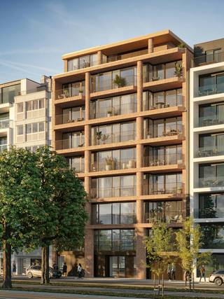 The iconic region around the Zuidpark offers a wealth of Ghent pearls. But the most surprising one is located at the top of the Zuidhof new-build residence. The duplex penthouse (162 m2 gross area) is located on the 7th and 8th floors and enjoys modern architecture with a high-quality finish. In consultation with the promoter, everything can be personalized if desired. Due to the ZW-oriented façade and the large windows, the apartment enjoys an enormous amount of light. As icing on the cake, we find a large roof terrace on the 8th floor with a phenomenal view over Ghent. In short: smart design, privacy, human-sized luxury and a magical location with a phenomenal view; that's what this property stands for.