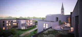 Afra is een exclusief nieuwbouwproject in hartje Merksplas. De centrale ligging in combinatie met de aandacht voor duurzame energie maken dit project uniek. De 22 moderne appartementen worden voorzien van energie dankzij een warmtepomp en door zonnepanelen. Daarnaast zijn er 2 commerciële ruimten voorzien. Het project wordt voorzien van een ondergrondse parking. De verkoop van Afra geschiedt onder de Wet Breyne.<br />
<p>Appartement A1.1 bevindt zich op de eerste verdieping en heeft een oppervlakte van 116,04 m². Het beschikt over een open ingerichte keuken, 2 slaapkamers en een terras van 10,20 m².</p>