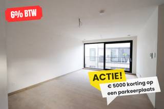 EXTRA ACTIE:<br />Bij aankoop van een appartement krijgt u € 5000 korting op de autostandplaats<br /><br />Mogelijkheid aankoop onder 6% BTW *<br />* Indien u aan de voorwaarden voldoet<br /><br />Residentie Prinsenhof is een uniek woonproject in hedendaagse architectuur en overtuigt topkwaliteit voor wat betreft de bouwtechniek, duurzaamheid, comfort en woongevoel in het centrum van Maaseik.<br /><br />Deze appartementen geven het wonen in een stad een heel andere dimensie.<br /><br />=> Indeling eerste verdieping<br />- Inkomhal<br />- Apart toilet<br />- Leefruimte met keuken<br />- Berging<br />- 1 slaapkamer<br />- Badkamer<br />- Terras van 12,86m²<br /><br />=> Kenmerken:<br />- Ventilatiesysteem D met warmterecuperatie<br />- De appartementen zijn voorzien van een zeer betrouwbare warmtepomp die zich kenmerkt door een laag E-peil en een stille werking. De hoge energie-efficiënte zorgt voor een gevoelige verlaging van het E-peil. De warmtepomp is bovendien de stilste warmtepomp in zijn soort die momenteel op de markt is. Zij voorziet de appartementen individueel van voldoende energie en van warm water dankzij een ingebouwde boiler.<br />- Lift en videofoon aanwezig<br />- Zonnepanelen op de platte daken<br />- Appartementen zijn zeer energiezuinig waardoor gunstige regeling onroerende voorheffing<br /><br />=> Verkoopprijzen exclusief:<br />- Autostandplaats in kelder <br />- Privatieve kelderberging