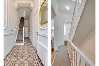<p>DE BEZOEKMOMENTEN ZIJN VOLZET, GELIEVE EEN E-MAIL STUREN VOOR OP DE WACHTLIJST TE KOMEN.<br /><br />In de Bakkerstraat te Antwerpen bevindt zich deze karaktervolle en gerenoveerde woning met vier slaapkamers, een ruime garage, terras en gezellige stadstuin. De woning combineert authentieke elementen met hedendaags wooncomfort en biedt verrassend veel ruimte.<br /><br /><strong>Indeling:</strong><br />Op het gelijkvloers komt u binnen via de authentieke inkomhal met karaktervolle vloer en sierlijsten. Van hieruit heeft u toegang tot de ruime garage met sectionale garagepoort. Verder bevindt zich een praktische tussenruimte/berging met bergruimte en aansluitingen voor wasmachine en droogkast. Vanuit deze ruimte bereikt u een dressing/kinderkamer, de badkamer en een ruime slaapkamer met rechtstreekse toegang tot de stadstuin. De badkamer is uitgerust met een ligbad met douche, badkamermeubel met spiegelkast en toilet.</p>
<p>Op de eerste verdieping bevindt zich in de hal een apart gastentoilet. De ruime en lichtrijke leefruimte op parket biedt plaats aan een volwaardige zit- en eetruimte. Aansluitend bevindt zich de volledig uitgeruste keuken met kookeiland, voorzien van een oven, combi-oven, vaatwasser, inductiekookplaat, koelkast en diepvriezer. Vanuit de keuken heeft u toegang tot het gezellige terras, met een buitentrap die rechtstreeks naar de stadstuin leidt.</p>
<p>Op de tweede verdieping bevinden zich twee volwaardige slaapkamers met charmante houten vloeren.<br /><br /><strong>Bijzonderheden:</strong><br />Gerenoveerde en instapklare woning.<br />4 slaapkamers aanwezig.<br />Ruime inpandige garage met sectionale poort.<br />Kelder bereikbaar vanuit de inkomhal.<br />Volledig uitgeruste keuken met kookeiland.<br />EPC-label B – 154 kWh/m².<br />Elektrische installatie conform.<br /><br /><strong>Ligging:</strong><br />Gelegen in de Bakkerstraat in Antwerpen, op een centrale locatie met winkels, scholen, openbaar vervoer en tal van dagelijkse voorzieningen in de nabije omgeving. Een ruime stadswoning voor wie comfortabel wonen wil combineren met een vlotte bereikbaarheid van het Antwerpse stadscentrum.</p>
