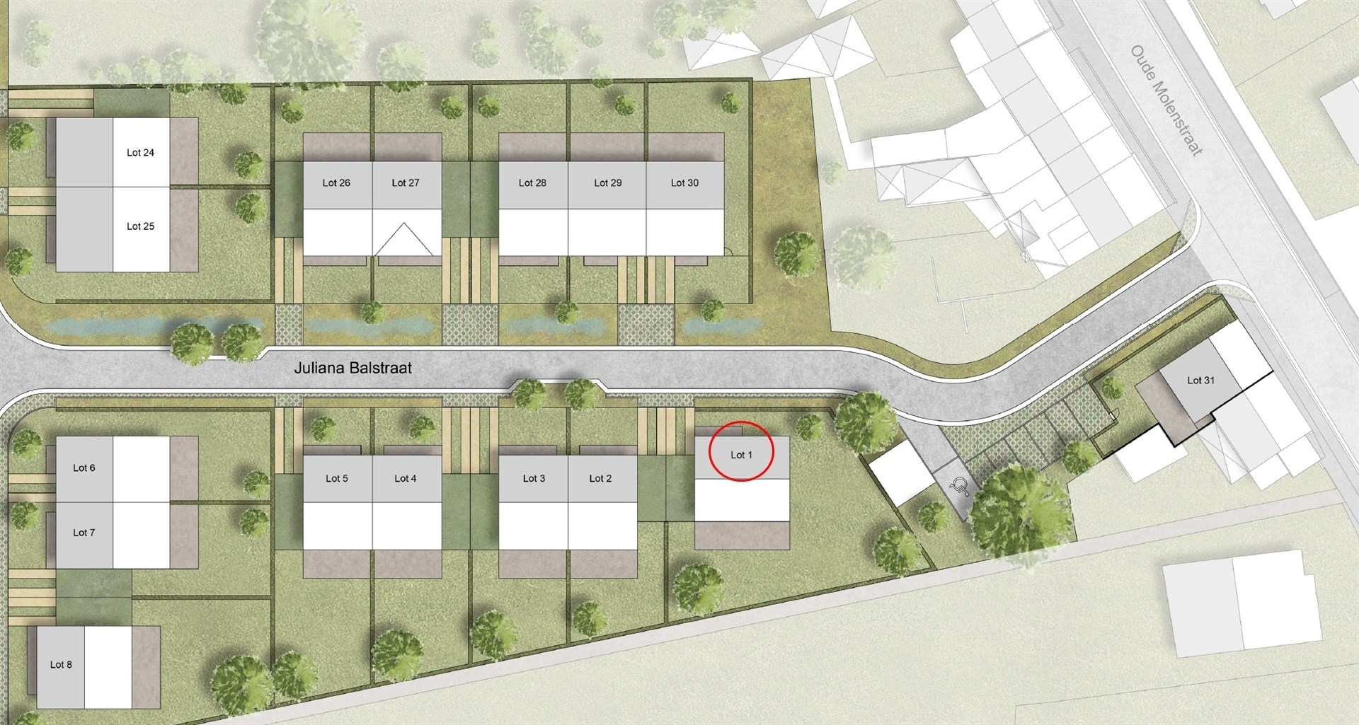 Perceel bouwgrond voor open bebouwing in nieuw woonproject De Klingerie (477m²) - foto 2