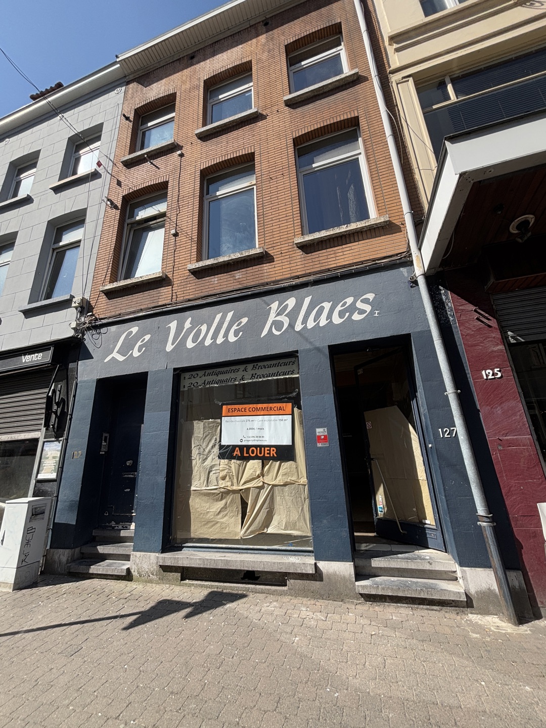 Handelspand te huur – Rue Blaes – 275 m² + kelder - foto 1