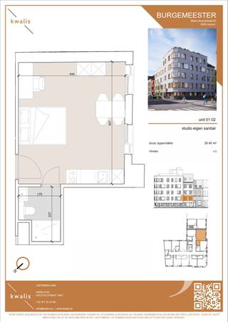 <p><span>Volwaardige studio met zelfstandige indeling en voldoende leefruimte. Geschikt voor studenten die bewust kiezen voor meer autonomie.<br />Eerste verdieping, vlot bereikbaar via trap of lift, met gebruik van de gedeelde faciliteiten van de residentie.<br />De unit maakt deel uit van Studentenresidentie </span><span>Burgemeester</span><span>: een hoogwaardig studentenproject met 41 kwalitatieve studentenkamers en studios in de Blijde Inkomststraat in Leuven, op wandelafstand van faculteiten, station en het stadscentrum. </span></p>