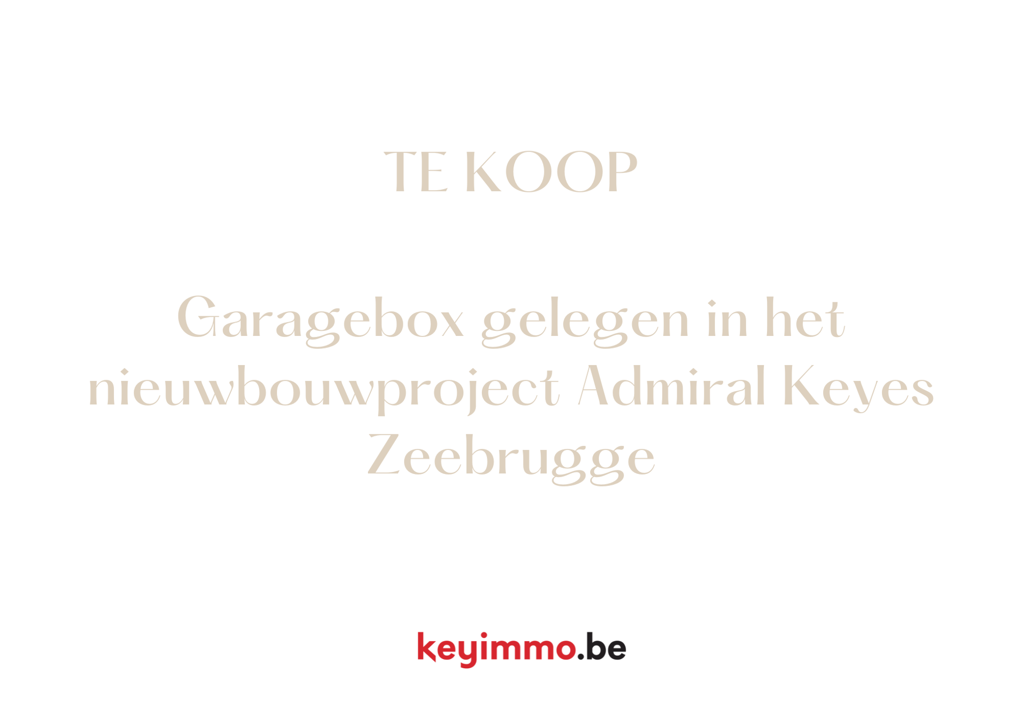 Garage te koop in Zeebrugge - foto 1