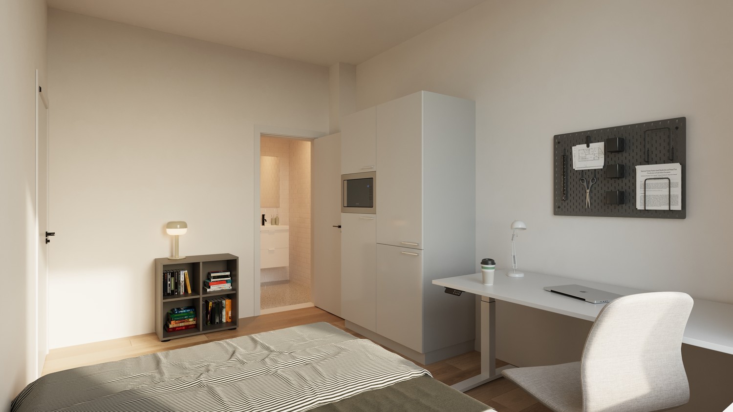 TOTAALRENOVATIE : Zeer mooie vergunde opbrengstwoning met 8 gemeubelde studentenkamers met eigen sanitair. - photo 3