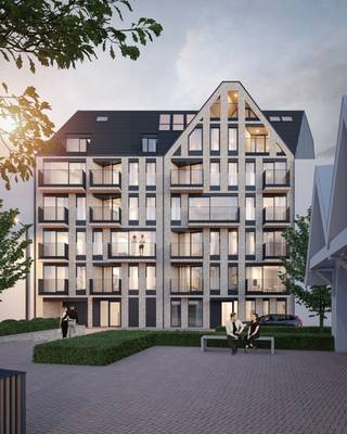 Welkom in het nieuwbouwproject CENAKEL, gesitueerd op een bijzonder gunstige ligging op slechts 250 m van de zeedijk van Westende.<br /><br />Dit moderne gebouw omvat 23 ruime appartementen, 76 ondergrondse garages, 5 parkings en 24 bergingen.<br />Het gebouw is niet alleen functioneel, maar opmerkelijk en uniek door zijn ontwerp;<br />voorzien van strakke lijnen, wat zorgt voor een moderne en tijdloze uitstraling. <br />De grote raampartijen bieden niet alleen een adembenemend uitzicht op de omgeving, maar zorgen ook voor veel natuurlijk lichtinval.<br />Dankzij deze grote raampartijen wordt binnen en buiten naadloos met elkaar verbonden.<br /><br />Er is doordacht omgegaan met de inname van de ruimtes, waardoor elk appartement optimaal benut wordt en er voldoende privacy is.<br />De residentie heeft in totaal 6 niveau's.<br />De 3 gelijkvloerse appartementen zijn voorzien van een aangrenzend terras met tuin, ideaal voor wie graag buiten vertoeft.<br />Alle appartementen hebben een mooi uitzicht en beschikken over een groot terras, waar u kunt genieten van de zon en de omgeving.<br />Alle appartementen zijn ontworpen met functionaliteit en comfort in het achterhoofd.<br />Elk appartement is voorzien van alle nodige faciliteiten en is afgewerkt met hoogwaardige materialen.<br />De keukens zijn uitgerust met moderne toestellen en de badkamers zijn voorzien van een moderne afwerkingen.<br /><br />Het gebouw beschikt over ruime ondergrondse garages, waar u uw wagen veilig en droog kunt stallen.<br />Er zijn ook enkele garages en parkeerplaatsen voorzien op het gelijkvloers.<br />Daarnaast bestaat de mogelijkheid om ook een private berging bij te kopen.<br />Sommige appartementen beschikken over een inpandig terras, waar u het hele jaar door kunt genieten van het buitenleven. <br /><br />Om het energieverbruik te verminderen en het milieu te sparen, wordt gebruik gemaakt van de laatste technieken zoals warmtepompen en zonnepanelen.<br />Hierdoor wordt het gebouw voorzien van duurzame energie, wat resulteert in een lage energierekening en een lagere ecologische voetafdruk.<br />Naast de individuele terrassen, is er ook een gemeenschappelijke, zonnige binnentuin.<br />Deze binnentuin biedt een oase van rust in het hart van het gebouw en is de ideale plek om even tot rust te komen na een drukke dag.<br /><br />Kortom, residentie CENAKEL is een ideale investering voor wie houdt van een modern en duurzaam leven, in combinatie met een optimale bereikbaarheid en veel lichtinval en verzichten.<br />Met zijn toplocatie, vlakbij het openbaar vervoer, winkels en restaurants maakt dit het wonen hier niet alleen comfortabel, maar ook bijzonder praktisch en aangenaam,<br />terwijl u tegelijkertijd kunt genieten van de rust en de onmiddellijke nabijheid van de zee.