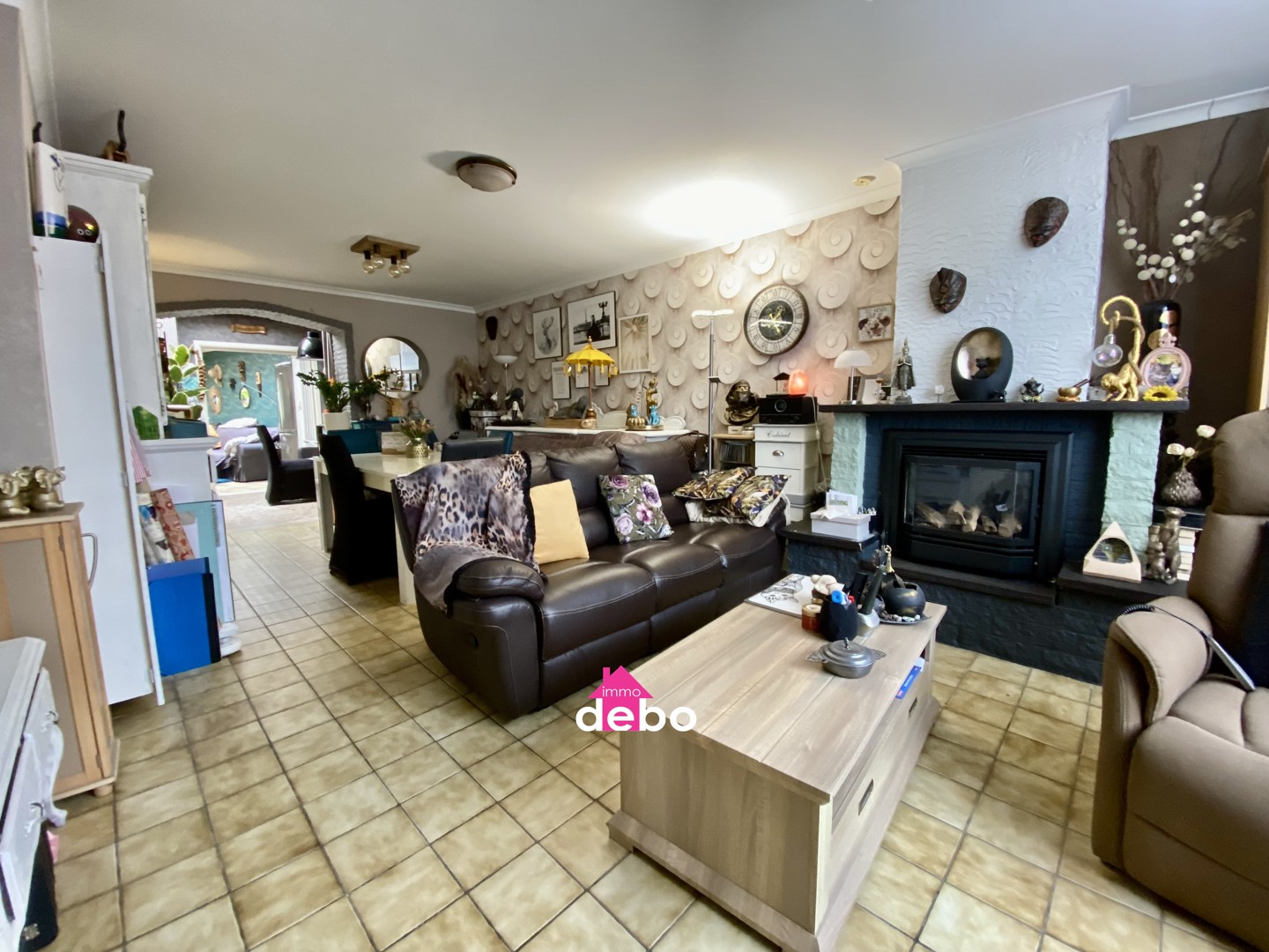 Schitterend gelegen woning met 3 slpkmr, kkn, bdkr, veranda, tuin, garage met uitweg achteraan - foto 1