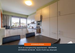 <u><strong>OPENDEURMOMENT OP ZATERDAG 20 JUNI 2026 tussen 14u00 en 17u00 ( op afspraak)</strong></u><br /><br />Dit moderne duplexappartement in Sint-Joris in de residentie De Esdoorn <strong>(bouwjaar 2008) </strong>(1ste en 2de verdieping) is een ideaal appartement voor wie op zoek is naar een rustige en aangename leefomgeving. Dit is <strong>gebouwd in 2008 </strong>beschikt over alle moderne factoren en een bewoonbare oppervlakte van <strong>109 vierkante meter.</strong> Dit appartement bestaat uit een inkomhal met apart toilet en een vestiairekast. Zonnige leefruimte met open keuken met een aanpalend zuidgericht zonneterras <strong>met uitzicht op het groen</strong>. De open keuken is volledig ingericht en er  is tevens een berging/wasplaats aan de keuken. Onder de trap is er ook nog een berging aanwezig. Op de tweede verdieping bevinden zich nog 3 slaapkamers en een badkamer met ligbad/douche en een wastafel in meubel er is tevens nog een apart toilet. In de ondergrondse verdieping bevindt zich de <strong>private autostaanplaats</strong> en bergruimte alsook de gemeenschappelijke fietsenstalling. Het appartement is gelegen in een rustige straat. Ook is het station van Beernem vlot en veilig bereikbaar met de fiets. Vlot met de bus naar het centrum van Brugge! <strong>Energielabel A!</strong><br /><br /><strong><u>Eerste verdieping:</u></strong>
<ul>
	<li>Inkomhal met apart toilet;</li>
	<li>Zonnige leefruimte met open keuken met veel kastruimte;</li>
	<li><u><strong>Prachtig zonneterras</strong></u> aan de leefruimte;</li>
	<li>Aparte berging en wasplaats aan de keuken;</li>
	<li><strong><u>Open keuken</u></strong> voorzien van alle toestellen en ingemaakte kasten;</li>
	<li>Berging onder de trap.</li>
</ul>
<strong><u>Tweede verdieping te bereiken met de trap</u></strong>

<ul>
	<li>3 mooie slaapkamers;</li>
	<li>Badkamer met ligbad/douchemogelijkheid en wastafel in meubel;</li>
	<li>Apart toilet;</li>
</ul>
<strong><u>Ondergrondse verdieping:</u></strong>

<ul>
	<li>Ondergrondse staanplaats met berging;</li>
	<li>Gemeenschappelijke fietsenberging.</li>
</ul>
<strong><u>Troeven:</u></strong>

<ul>
	<li><strong>Dit appartement is instapklaar;</strong></li>
	<li><strong>Bouwjaar 2008;</strong></li>
	<li><strong>Prachtig zonneterras;</strong></li>
	<li><strong>Centraal Stofzuigsysteem;</strong></li>
	<li><strong>Energielabel A!</strong></li>
	<li><strong>Airco.</strong></li>
</ul>
<br />Voor meer informatie of verdere vragen over dit appartement contacteer ons via: <strong>oostkamp@caenen.be</strong><br /><br /><br /><br /> 