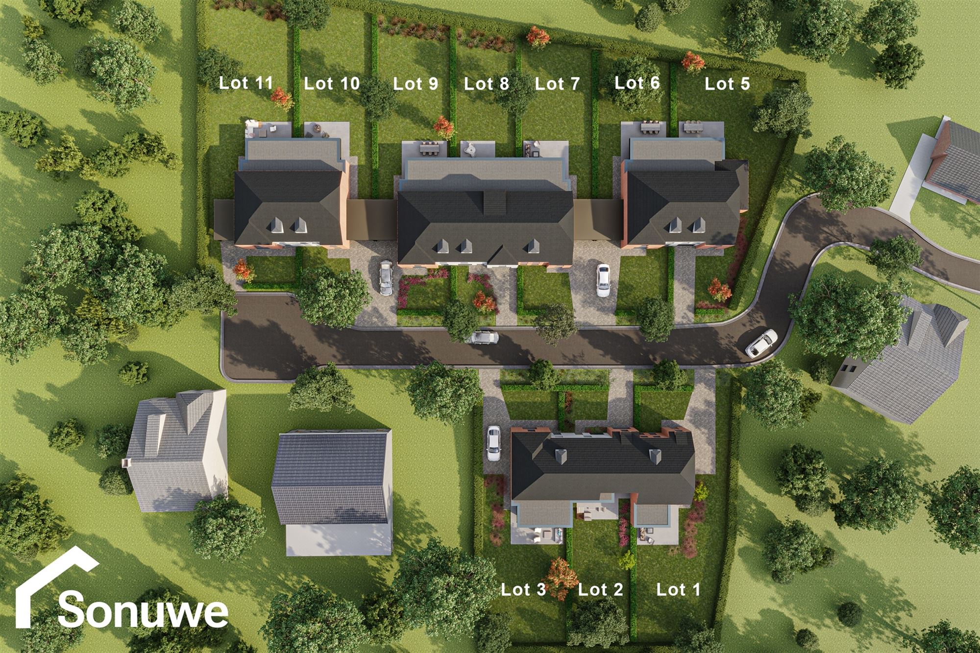 NIEUWBOUWWONING MET 3 SLAAPKAMERS UITERST RUSTIG DOCH CENTRAAL GELEGEN TE ZONHOVEN - foto 5