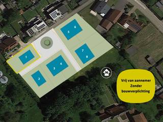 Zuidwest gerichte bouwgrond te koop voor open bebouwing met een totale oppervlakte van 593m². Gunstig gelegen in een rustige en...