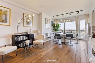 Op de vijfde verdieping van residentie De Wielingen vinden we dit kwalitatief en lichtrijk appartement voorzien van 2 volwaardige slaapkamers en twee terrassen waarvan één terras met open zicht achteraan en één terras vooraan met prachtig zicht over het Hinterland, de Jachthaven en de zee! Het appartement is voorzien van een moderne keuken, parket, woonkamer met eethoek en terras met panoramisch zicht, badkamer met inloopbad, vernieuwde verwarming op gas. Ontdek de perfecte combinatie van comfort, luxe en een adembenemend uitzicht over de jachthaven, de zee en de polders in dit prachtige appartement.In het centrum van Blankenberge vindt u diverse winkels, restaurants en supermarkten, waardoor u alles binnen handbereik heeft. De kusttram bevindt zich vlakbij het appartement waardoor je je heel gemakkelijk kan verplaatsen langs de Belgische Kust. Met de auto ben je snel in het bruisende centrum van Brugge en andere omliggende steden.Indeling: - ruime en lichtrijke leefruimte met zit -en eetplaats- terras aansluitend aan de leefruimte- volledig ingerichte, halfopen keuken- 2 volwaardige slaapkamers met op maat gemaakte kasten- terras aansluitend aan de slaapkamers- badkamer met dubbele wastafel en inloopbad met regendouche- inkomhal met vestiaire- afzonderlijk toilet- private kelderbergingWenst u hier een bezoek of meer informatie? Neem dan zeker even contact op met de dossierverantwoordelijke Céline Desmet via: 0472 18 38 50 of celine.desmet@dewaele.com