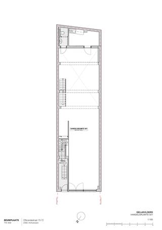 Bent u op zoek naar een interessante investering in Antwerpen? Dan is dit commercieel pand verspreid over de gelijkvloerse en tussenverdieping...