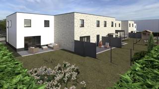 Moderne afgewerkte BEN-woning op een perceel van 1are 95ca in een nieuwe verkaveling achter een nieuw project Louah langs de Grote Steenweg 59 te Zoutleeuw.<br />Deze woning is een halfopen bebouwing en is als volgt ingedeeld. Op het gelijkvloers is er een inkomhal met trap naar verdieping, toilet, woonkamer opgedeeld in zithoek en eethoek, open ingerichte keuken, berging. Op de verdieping zijn er 3 slaapkamers waarvan 1 met dressingruimte, badkamer met ligbad, toilet, enkele lavabo en een berging. Naast de woning is er een carport. Terras en tuin zijn toegankelijk via een schuifraam in de woonkamer.<br />Vloer, keuken, badkamer deuren worden door architect en promotor gekozen en geïnstalleerd. <br />Deze woning kan u als modelwoning komen bezichtigen op één van volgende kijkmomenten: <strong><span>zaterdag 20 juni van 11u tot 17u of woensdag 24 juni van 14u tot 19u. </span></strong>