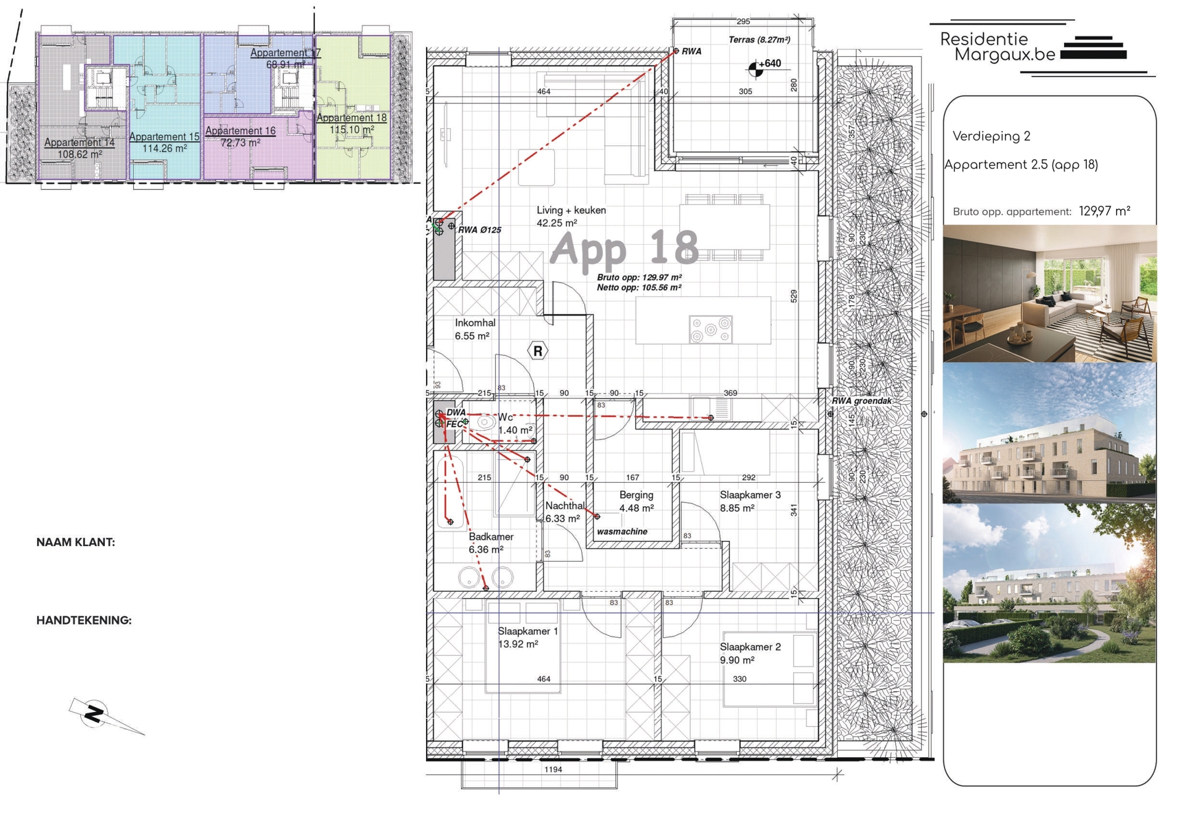 Uitgestrekt 3 slaapkamer hoekappartement! - foto 4