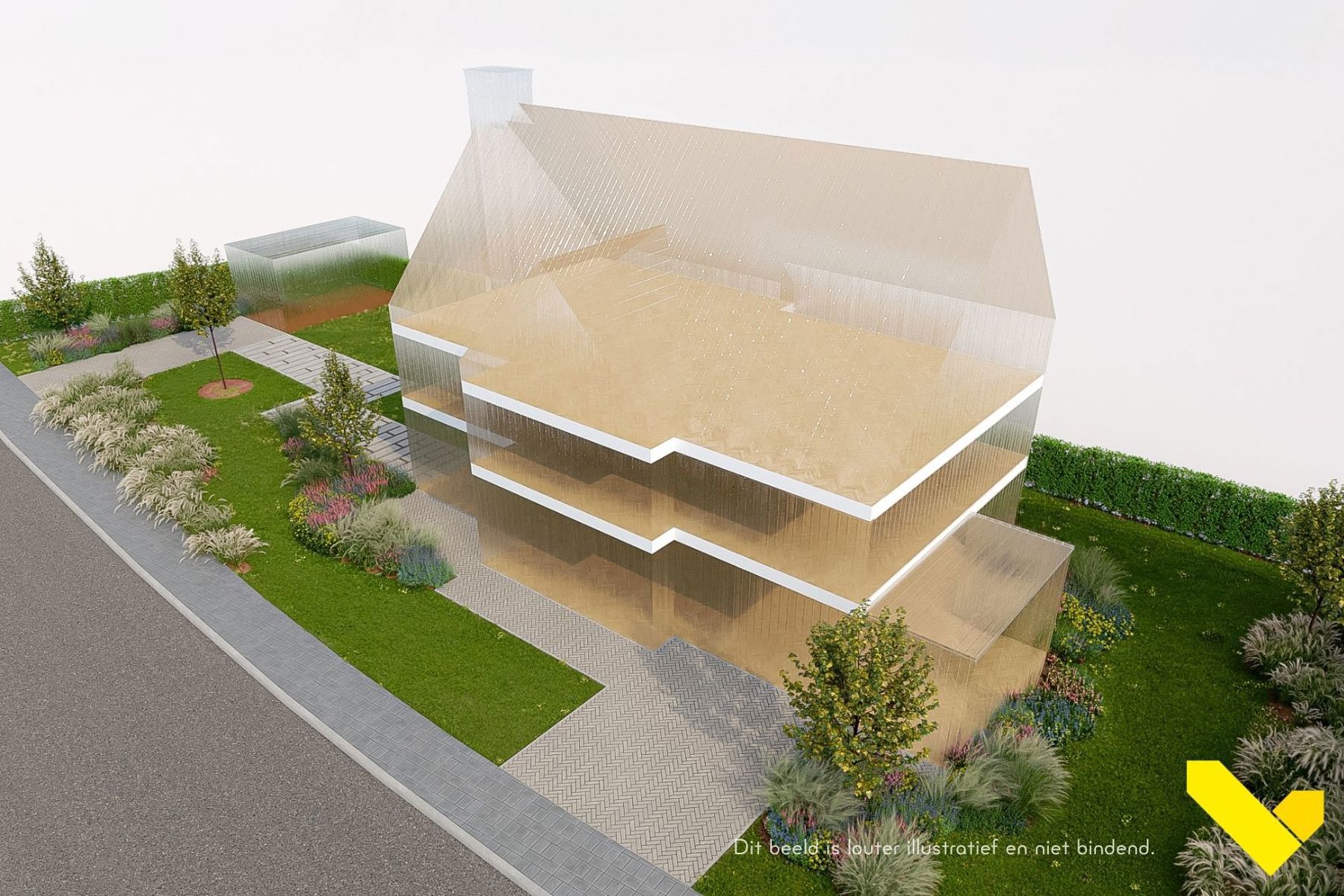 Hoekperceel bouwgrond met zuidwest georiënteerde tuin - foto 3