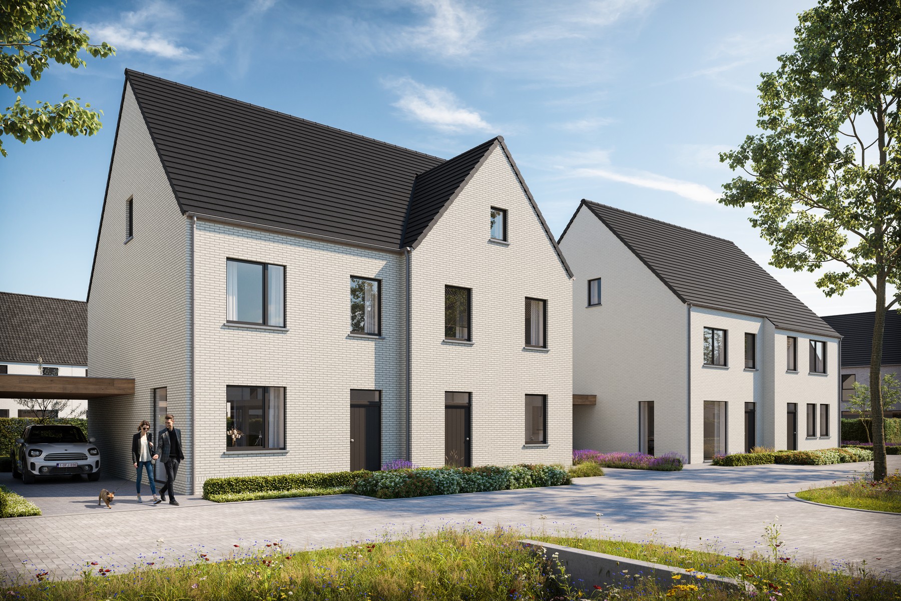 Lot 41: halfopen bebouwing met 3 slaapkamers - foto 2