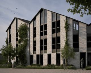 Dit energiezuinig gelijkvloers nieuwbouwappartement bevindt zich op een centrale ligging, op wandelafstand van het centrum van Balen.<br /><br />Via de inkomhal met gastentoilet komt u terecht in de lichtrijke leefruimte. Deze open woonomgeving omvat een gezellige zithoek, een eetplaats en een moderne open keuken. De keuken is uitgerust met inductiekookplaat, combi-oven, koelkast, vaatwasser, afzuigkap. Vanuit de leefruimte heeft u rechtstreeks toegang tot het ruime terras van 25 m². Op het terras kan u genieten van het achterliggende groen.<br /><br /><br />De nachthal geeft toegang tot twee volwaardige slaapkamers, een berging/wasplaats en een comfortabele badkamer uitgerust met inloopdouche en dubbele wastafel.<br /><br />De appartementen zijn ontworpen met oog voor energiezuinig en duurzaam wonen. Dankzij hoogwaardige isolatiematerialen, PVC-ramen met driedubbele beglazing en de toepassing van hernieuwbare technieken geniet u van een aangenaam wooncomfort en een laag energieverbruik. Daarnaast is ook een regenwaterrecuperatiesysteem voorzien.<br /><br />Indien voldaan aan de voorwaarden kan u genieten van het verlaagd btw-tarief van 6% bij aankoop van dit nieuwbouwappartement. De geadverteerde prijs is excl. aankoopkosten (BTW en registratierechten). Inbegrepen is de afwerking zoals voorzien in het lastenboek.<br /><br />Bijzonderheden:<br />* Mogelijkheid aankoop verlaagd btw-tarief 6% i.p.v. 21%<br />* Energieneutraal<br />* Centrale ligging<br />* Regenwaterrecuperatiesysteem<br />* Gemeenschappelijke parktuin