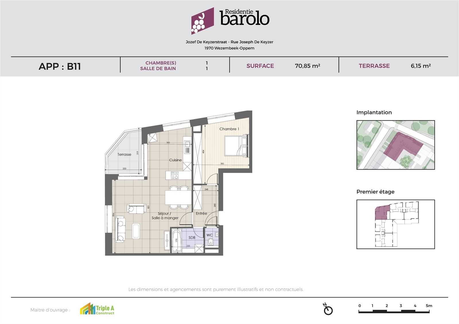 Apartment for sale in Wezembeek-Oppem with 1 bedroom - photo 4