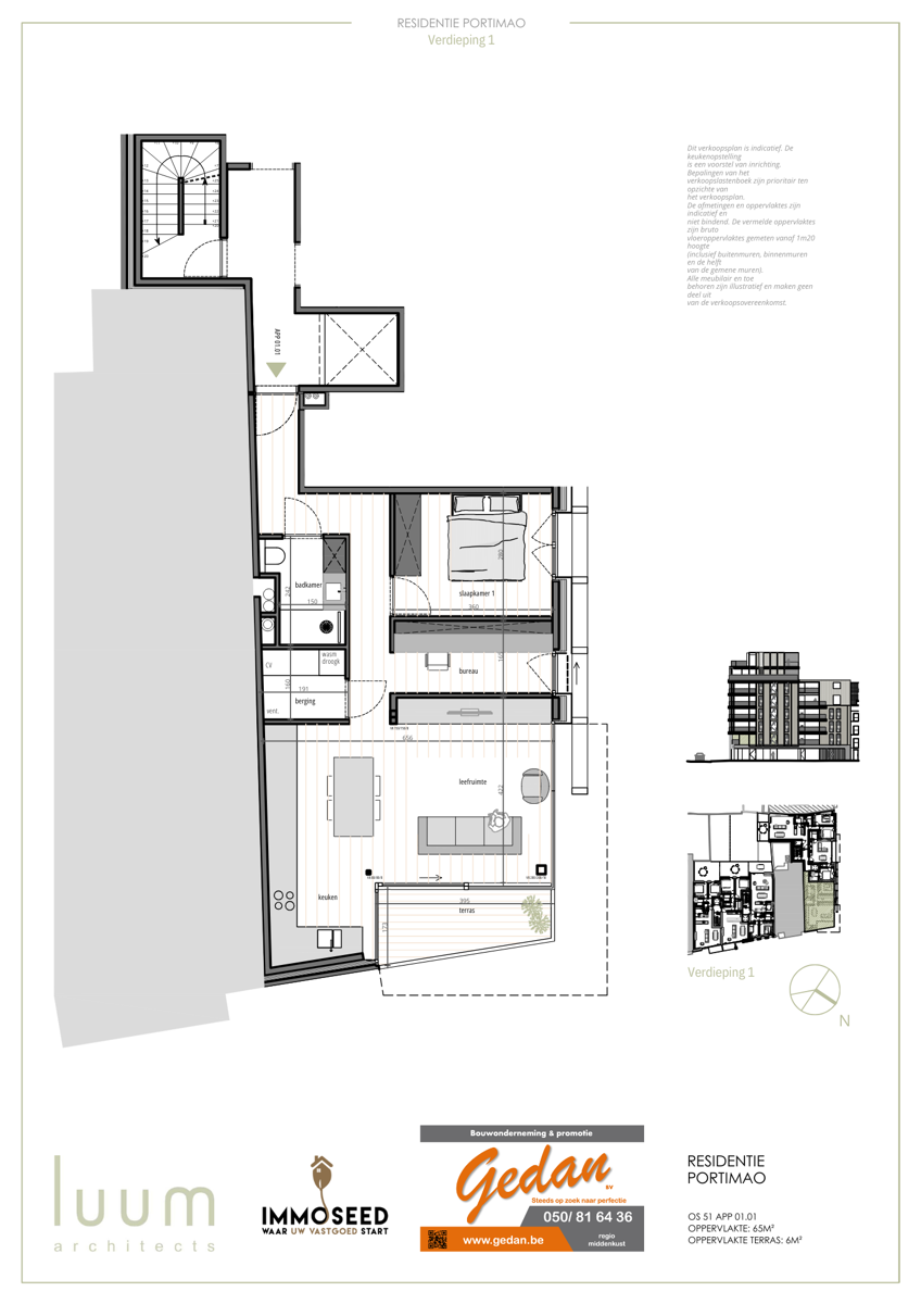 Appartement te koop in Oostende met 1 slaapkamer - foto 2