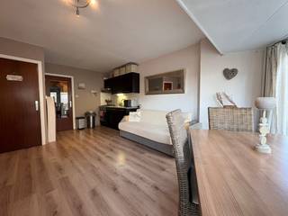 Ontdek dit charmante appartement, gelegen op een steenworp van de zee.Indeling:* Inkomhal* Gezellige, lichtrijke living met lateraal zeezicht* Open,...