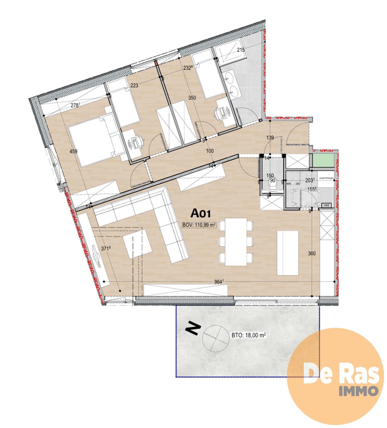 AALST - Energie-efficiënt appartement met 3 slpks en tuin - foto 5