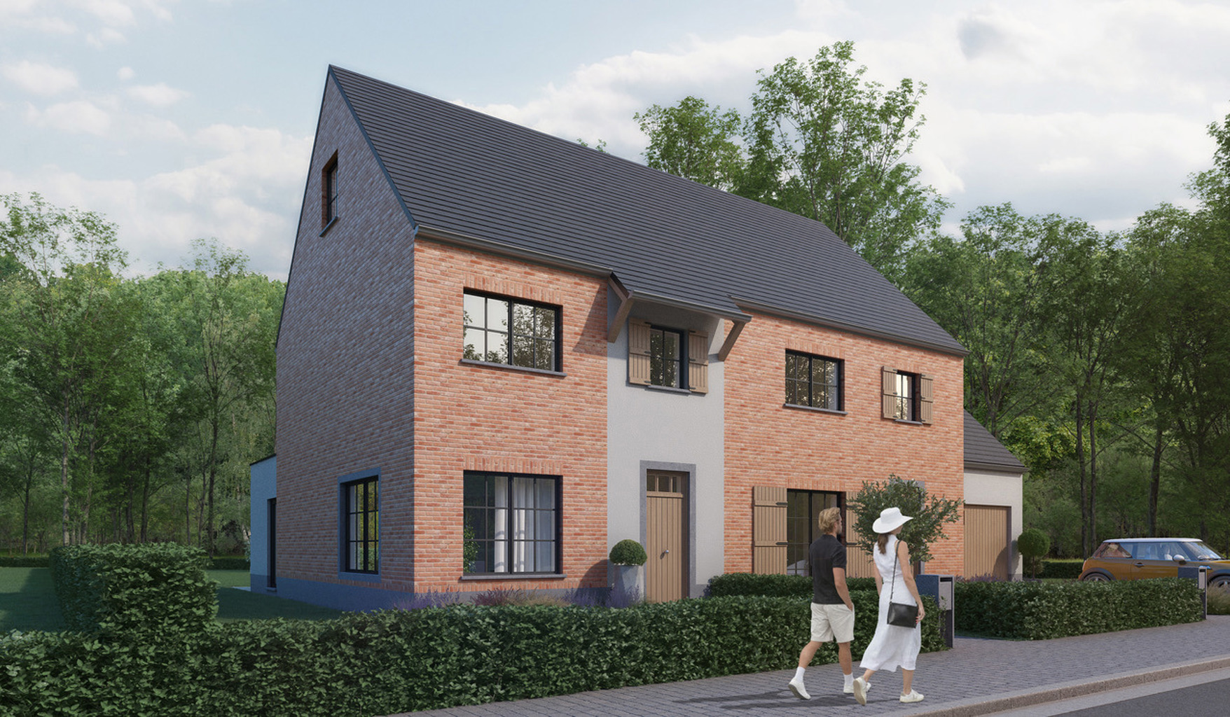 LOKEREN: rand Daknamse bossen: nieuwbouw HOB op ca 387 m2  - foto 3