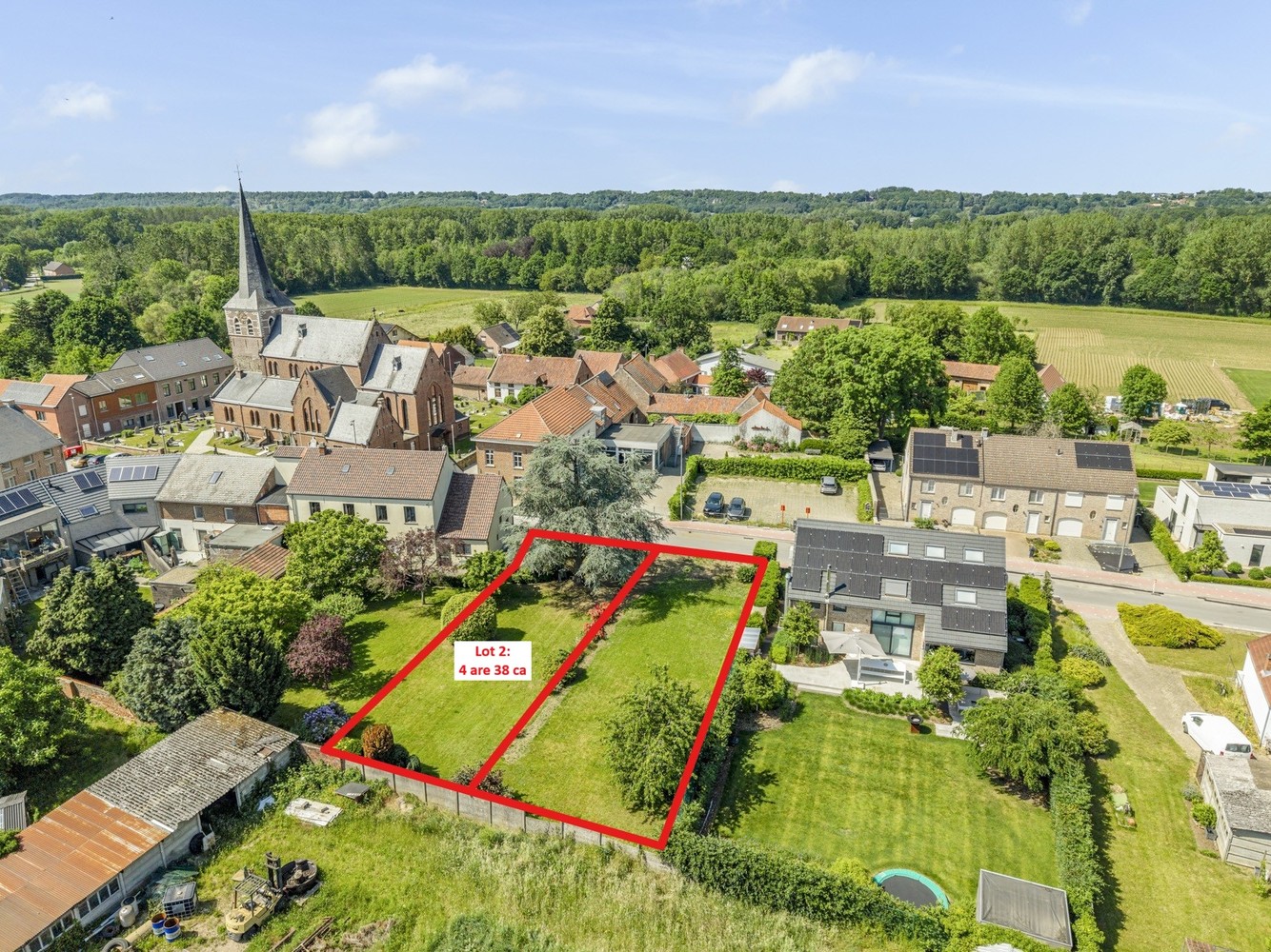 Zuid-gerichte bouwgrond voor half-open bebouwing ! - foto 5