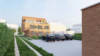 Virens betreft een kleinschalig nieuwbouwproject aan de Kerklei in Sint-Job-in-'t-Goor, bestaande uit 4 appartementen met garageboxen en bovengrondse autostaanplaatsen. Het gebouw omvat een gelijkvloerse verdieping en twee bovenliggende verdiepingen. De appartementen zijn bereikbaar via een gemeenschappelijke inkom- en traphal met lift. Op het gelijkvloers bevindt zich een ruim appartement van 144 m² met 2 slaapkamers, dressing, terras en private tuin. Op de eerste verdieping bevinden zich 2 appartementen met elk 1 slaapkamer en een eigen terras. De tweede verdieping omvat een appartement van 99 m² met 2 slaapkamers en een ruim terras van 33 m². Op het terrein worden garageboxen en bovengrondse autostaanplaatsen voorzien, zodat het project over praktische parkeermogelijkheden op eigen terrein beschikt. De focus ligt op kwaliteitsvol en energiezuinig wonen met aandacht voor licht, ruimte en een aangenaam binnenklimaat. De appartementen worden verwarmd door middel van warmtepompen en uitgerust met een ventilatiesysteem D. Het gebouw wordt tevens voorzien van een lift. De appartementen worden afgewerkt met kwalitatieve materialen voor onder meer keuken, sanitair en vloeren. Binnen de voorziene budgetten en bepalingen van het lastenboek krijgt de koper de mogelijkheid om de afwerking verder naar eigen smaak te bepalen. De combinatie van slechts 4 appartementen, private buitenruimtes, parkeermogelijkheden op eigen terrein en hedendaagse technieken maakt Virens tot een comfortabel en kleinschalig nieuwbouwproject in Sint-Job-in-'t-Goor. Plannen, lastenboek en verdere verkoopinformatie zijn verkrijgbaar via ons kantoor. Verkoopprijs vanaf 450.000 Euro, exclusief btw (excl andere belastingen). Verkoopprijs vanaf 531.000 Euro, inclusief 21% btw (excl andere belastingen). Verkoopprijs vanaf 486.000 Euro, inclusief 6% btw (excl andere belastingen). Meer informatie over de btw-tarieven raadpleeg de informatiepagina van de FOD Financiën. https://fin.belgium.be/nl/particulieren/woning/bouwen-verbouwen/afbraak-wederopbouw