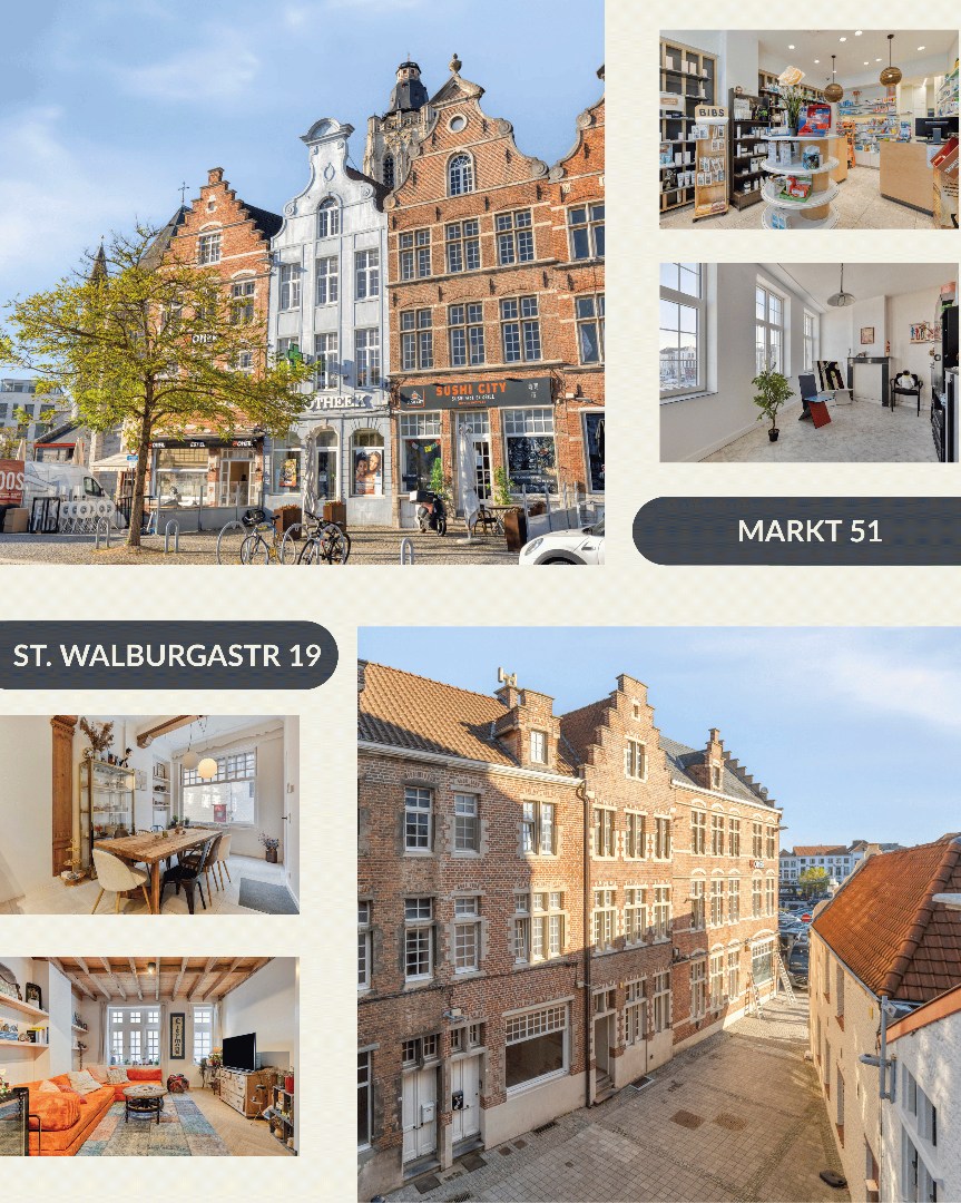 DE MARKT van Oudenaarde: tweedelige eigendom met handelshuis en burgerwoning - foto 2