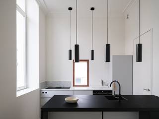 Architectural 1-bedroom apartment with terrace in the centre of GhentA discreet yet exceptional realisation designed by Marie-Josée Van Hee and...