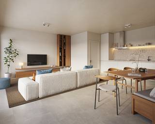 Droom je van een stijlvol, energiezuinig appartement op een ideale ligging in Kallo? Dit moderne nieuwbouwappartement in het centrum is ideaal. Om zelf van te genieten of als investeringspand.<br /><br />Appartement 0.3 op het gelijkvloers biedt jou alle comfort: open ingedeelde leefruimte met grote raampartij, afgewerkte keuken, ruime slaapkamer, badkamer met douche, apart toilet en berging/wasplaats, terras, ondergrondse parkeerplaats en fietsenberging, …<br /><br />Dankzij een geothermische warmtepomp, vloerverwarming, hoogrendementsbeglazing, zonnepanelen en slimme ventilatiesysteem bespaar je aanzienlijk op je energiekosten.<br /><br />Danneels werkt jouw appartement sleutel-op-de-deur voor je af met vaste afspraken over budget & timing. De keuken, badkamer & vloeren kan je zelf kiezen in de toonzalen van onze partners.<br />