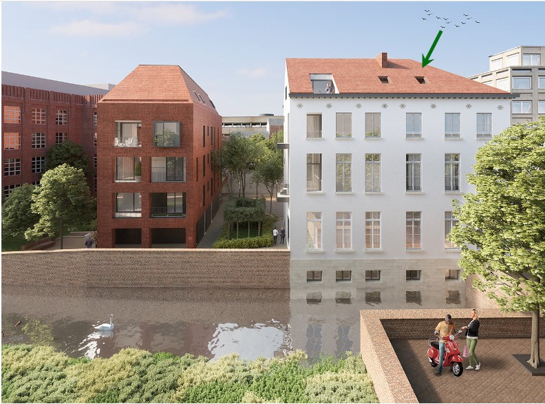 exclusief PENTHOUSE in historisch pand "de Blauwen OIJVAERT" (Hertogensite) - foto 4