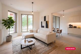 Ontdek de woonwijk Park Lane II in al haar facetten: van buitenaanleg, inkomhallen, fietsenstallingen en ondergrondse garage tot de appartementen...